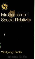 INTRODUCTION TO SPECIAL RELATIVITY   1982  PDF电子版封面  0198531818   