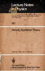 DENSITY FUNCTIONAL THEORY   1983  PDF电子版封面  3540127216   