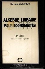 ALGEBRE LINEAIRE POUR ECONOMISTES  2E EDITION     PDF电子版封面     