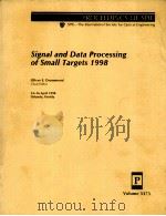 SIGNAL AND DATA PROCESSING OF SMALL TARGETS 1998（1998 PDF版）