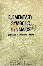 ELEMENTARY SYMBOLIC DYNAMICS AND CHAOS IN DISSIPATIVE SYSTEMS（ PDF版）