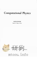 COMPUTATIONAL PHYSICS     PDF电子版封面  0471965555  DAVID POTIER 