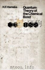 QUANTUM THEORY OF THE CHEMICAL BOND（ PDF版）