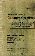 PROCEEDINGS OF THE THIRD INTERNATIONAL CONGRESS OF QUANTUM CHEMISTRY CONTRIBUTED PAPERS  PART 2（ PDF版）