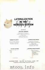 LATERALIZATION IN THE NERVOUS SYSTEM   1977  PDF电子版封面  0123257506  STEVAN HARNAD，ROBERT W.DOTY，LE 