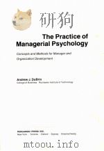 THE PRACTICE OF MANAGERIAL PSYCHOLOGY：CONCEPTS AND METHODS FOR MANAGER AND ORGANIZATION DEVELOPMENT     PDF电子版封面    ANDREW J.DUBRIN 