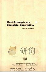 MAN：ATTEMPTS AT A COMPLETE DESCRIPTION（ PDF版）