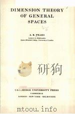 DIMENSION THEORY OF GENERAL SPACES（ PDF版）