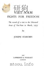 VIET-NAM FIGHTS FOR FREEDOM   1953  PDF电子版封面     