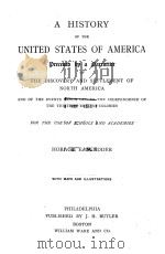 A HISTORY OF THE UNITED STATES OF AMERICA（1884 PDF版）