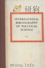 INTERNATIONAL BIBLIOGRAPHY OF POLITICAL SCIENCE VOL.4   1957  PDF电子版封面     