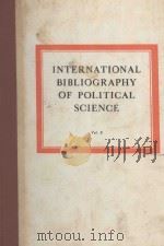INTERNATIONAL BIBLIOGRAPHY OF POLITICAL SCIENCE VOL.8   1961  PDF电子版封面     