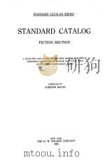 STANDARD CATALOG FICTION SECTION   1924  PDF电子版封面    CORINNE BACON 
