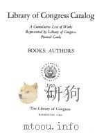 LIBRARY OF CONGRESS CATALOG BOOKS:AUTHORS 1953 VOLUME 2 H-O   1954  PDF电子版封面     