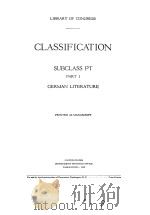 CLASSIFICATION SUBCLASS PT PART 1（1938 PDF版）