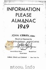 INFORMATION PLEASE ALMANAC 1949（1949 PDF版）
