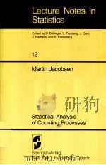 STATISTICAL ANALYSIS OF COUNTING PROCESSSES（ PDF版）