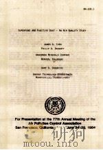 PROCEEDINGS 77TH APCA ANNUAL MEETING JUNE 24-29，1984 SAN FRANCISCO，CALIFORNIA   VOLUME 6（1984 PDF版）