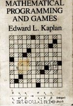 MATHEMATICAL PROGRAMMING AND GAMES（ PDF版）