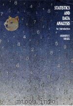 STATISTICS AND DATA ANALYSIS AN INTRODUCTION     PDF电子版封面    ANDREW F.SIEGEL 