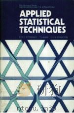 APPLIED STATISTICAL TECHNIQUES（ PDF版）
