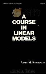 A COURSE IN LINEAR MODELS     PDF电子版封面  0824715853   