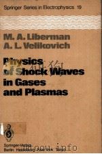 PHYSICS OF SHOCK WAVES IN GASES AND PLASMAS     PDF电子版封面  3540156054  M.A.LIBERMAN A.L.VELIKOVICH 