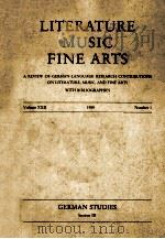 LITERATURE MUSIC FINE ARTS  VOLUME 22/1989     PDF电子版封面     