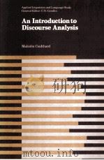 AN INTRODUCTION TO DISCOURSE ANALYSIS（ PDF版）