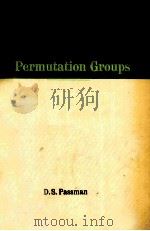 PERMUTATION GROUPS   1968  PDF电子版封面     