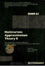 MULTIVARIATE APPROXIMATION THEORY 2   1982  PDF电子版封面  3764313587   