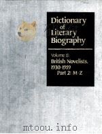 DICTIONARY OF LITERARY BIOGRAPHY·VOLUME FIFTEEN  BRITISH NOVELISTS，1930-1959  PART 2：M-Z（1983 PDF版）