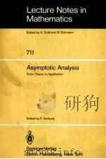 ASYMPTOTIC ANALYSIS   1979  PDF电子版封面  3540092455  F.VERHULST 