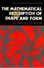 THE MATHEMATICAL DESCRIPTION OF SHAPE AND FORM（ PDF版）