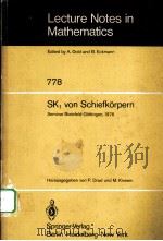 SK1 VON SCHIEFKORPERN   1980  PDF电子版封面  3540097473   