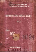 INFINITE AND FINITE SETS  VOLUME 2     PDF电子版封面    A.HAJNAL，R.RADO，VERA T.SOS 