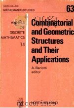 Combinatorial and geometric structures and their applications（1982 PDF版）