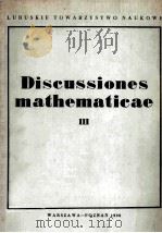 DISCUSSIONES MATHEMATICAE  TOM 3     PDF电子版封面  8301017260   