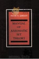 MANUAL OF AXIOMATIC SET THEORY（ PDF版）
