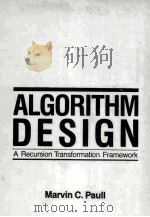 ALGORITHM DESIGN A RECURSION TRANSFORMATION FRAMEWORK（ PDF版）