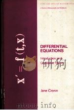 DIFFERENTIAL EQUATIONS：INTRODUCTION AND QUALITATIVE THEORY     PDF电子版封面  0824768191  JANE CRONIN 