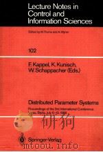 DISTRIBUTED PARAMETER SYSTEMS     PDF电子版封面  3540184686  F.KAPPEL，K.KUNISCH，W.SCHAPPACH 