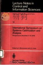 INTERNATIONAL SYMPOSIUM ON SYSTEMS OPTIMIZATION AND ANALYSIS（1979 PDF版）