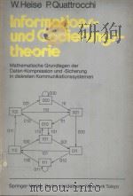 INFORMATIONS-UND CODIERUNGSTHEORIE   1983  PDF电子版封面  3540127747   
