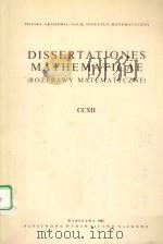DISSERTATIONES MATHEMATICAE(ROZPRAWY MATEMATYCZNE) 212   1983  PDF电子版封面  8301032235   
