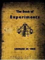 THE BOOK OF EXPERIMENTS     PDF电子版封面  0719503124   