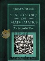 THE HISTORY OF MATHEMATICS：AN INTRODUCTION     PDF电子版封面  0205080952  DAVID M.BURTON 