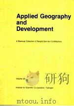 APPLIED GEOGRAPHY AND DEVELOPMENT  VOLUME 29     PDF电子版封面     