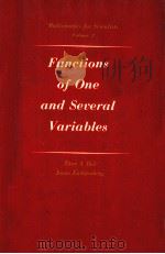 MATHEMCATICS FOR SCIERTISTS  VLUME 2  FUNCTIONS OF ONE AND SEVERAL REAL VARIABLES     PDF电子版封面    THOR A.BAK，JONAS LICHTENBERG 