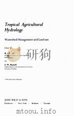 TROPICAL AGRICULTURAL HYDROLOGY：WATERSHED MANAGEMENT AND LAND USE（ PDF版）